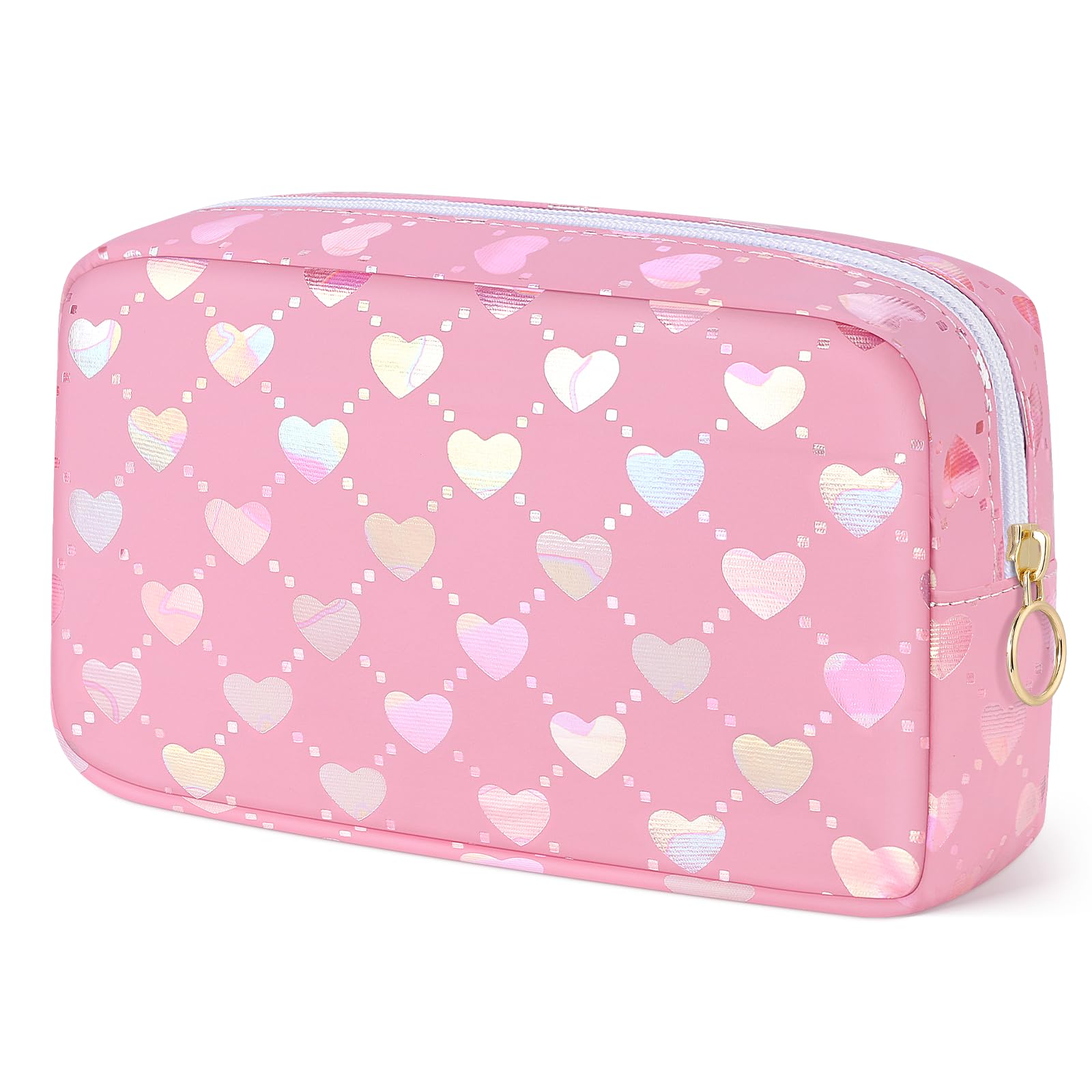 Likesing Period Bag Pouch, Leather Tampon Holder for Purse-Love Pink
