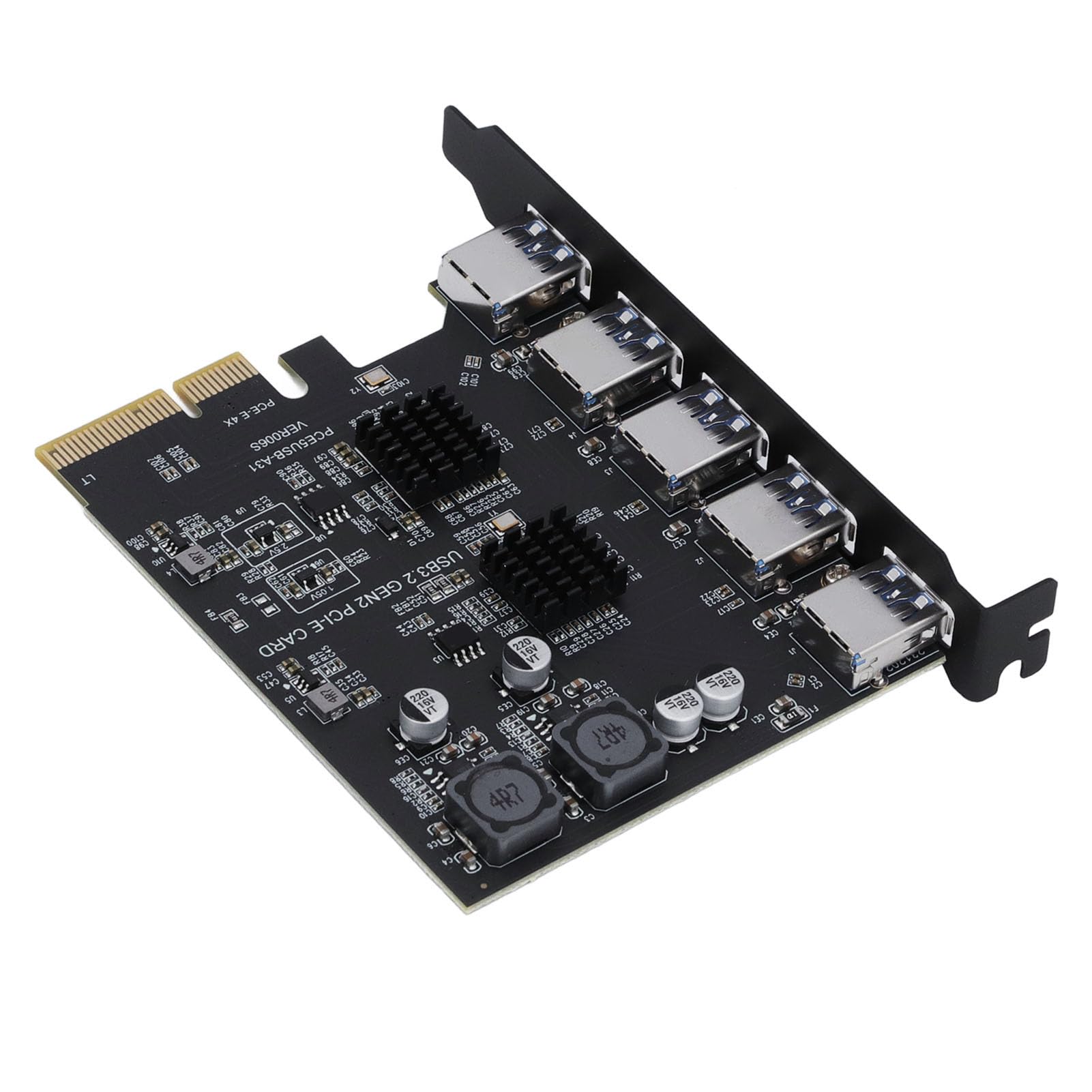 USB 3.2 Gen 2 Expansion Card PCI Express 5 Port 10Gbps for