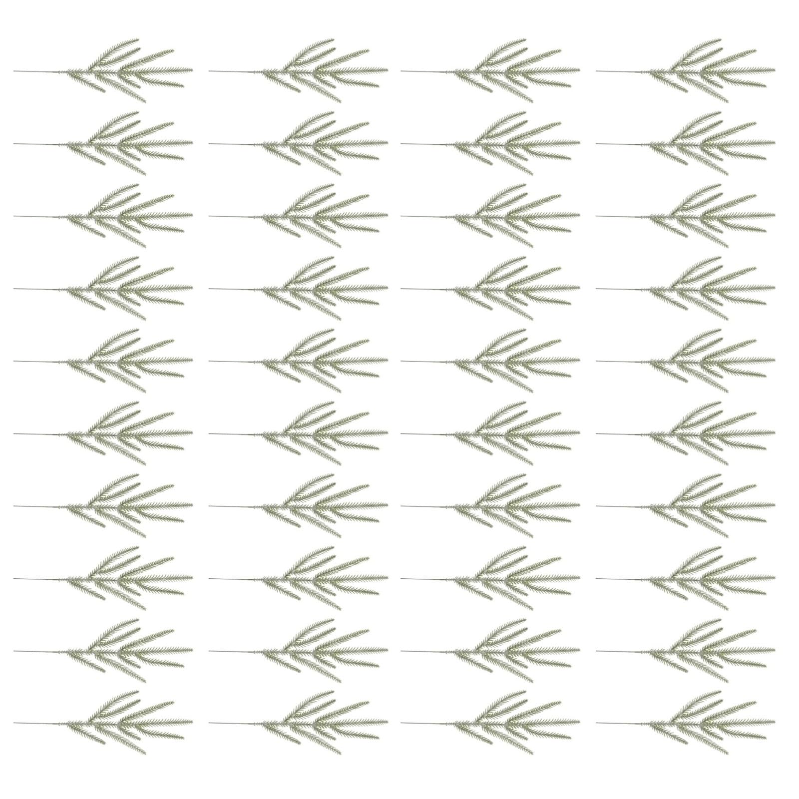 KAQNTUD Pack of 40 Christmas Pine Branches, Realistic Texture for Christmas Decorations, Sturdy Design for Indoor and Outdoor Use, Child Safe Christmas Tree Branches