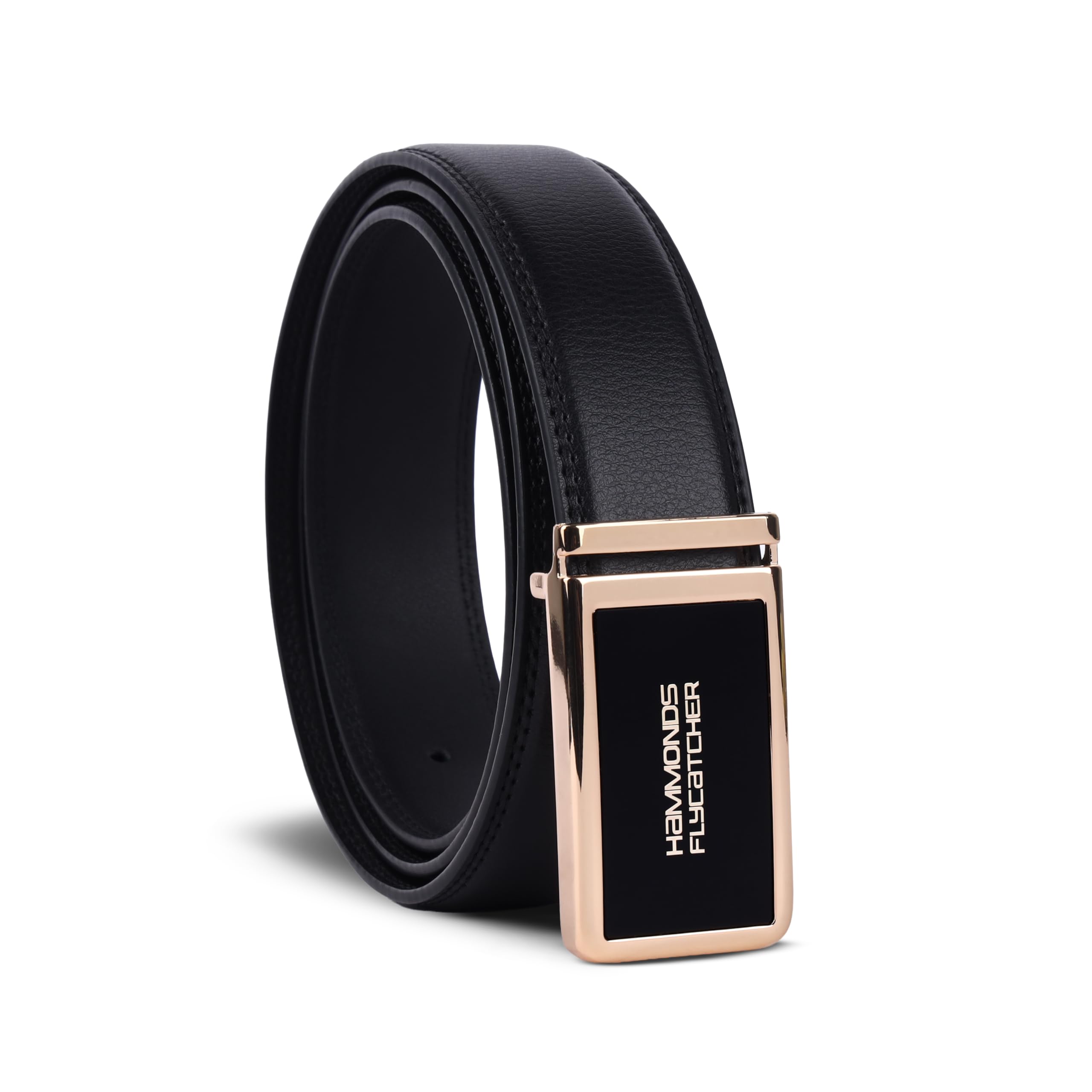 HAMMONDS FLYCATCHER Belt for Men Leather Original - Adjustable Waistband up to 46 Inches Belt for Jeans & Dress Pants - 1.5" Width - Zinc Casted Buckle - Formal & Casual Wear - Branded Men Belts