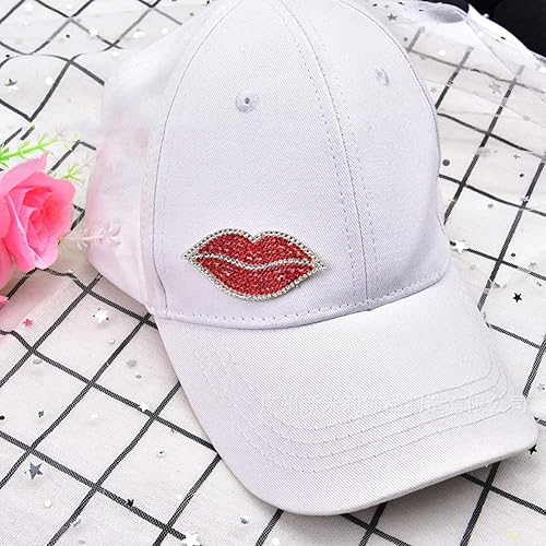 Miniatura 5 de TOPINCN 20 piezas de diamantes de imitación de labios rojos de resina de cristal caliente decoración de ropa accesorios DIY clip de pelo adorno