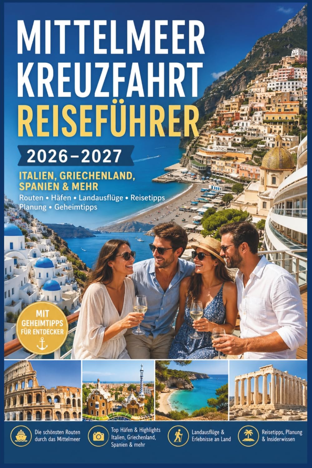 Mittelmeer Kreuzfahrt Reiseführer 2026–2027: Italien, Griechenland, Spanien & mehr – Kreuzfahrtrouten, Häfen, Landausflüge, Reisetipps, Urlaubsplanung & Geheimtipps