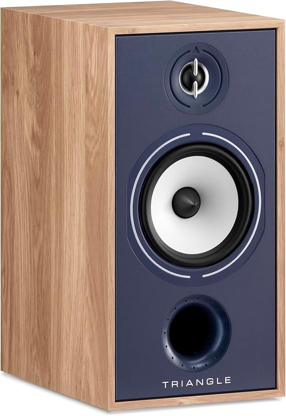 TRIANGLE Borea BR04 Hi-Fi Shelf Speakers - Permissible Power 110W - Efficiency 90 dB/W/m - Versatile for Music and Home Cinema - 206 x 380 x 314 mm - Blue (Pair)