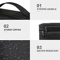 Vista 4 de MATEIN Estuche organizador electrónico de viaje, organizador de cables pequeño de doble capa para accesorios de viaje, resistente al agua, funda