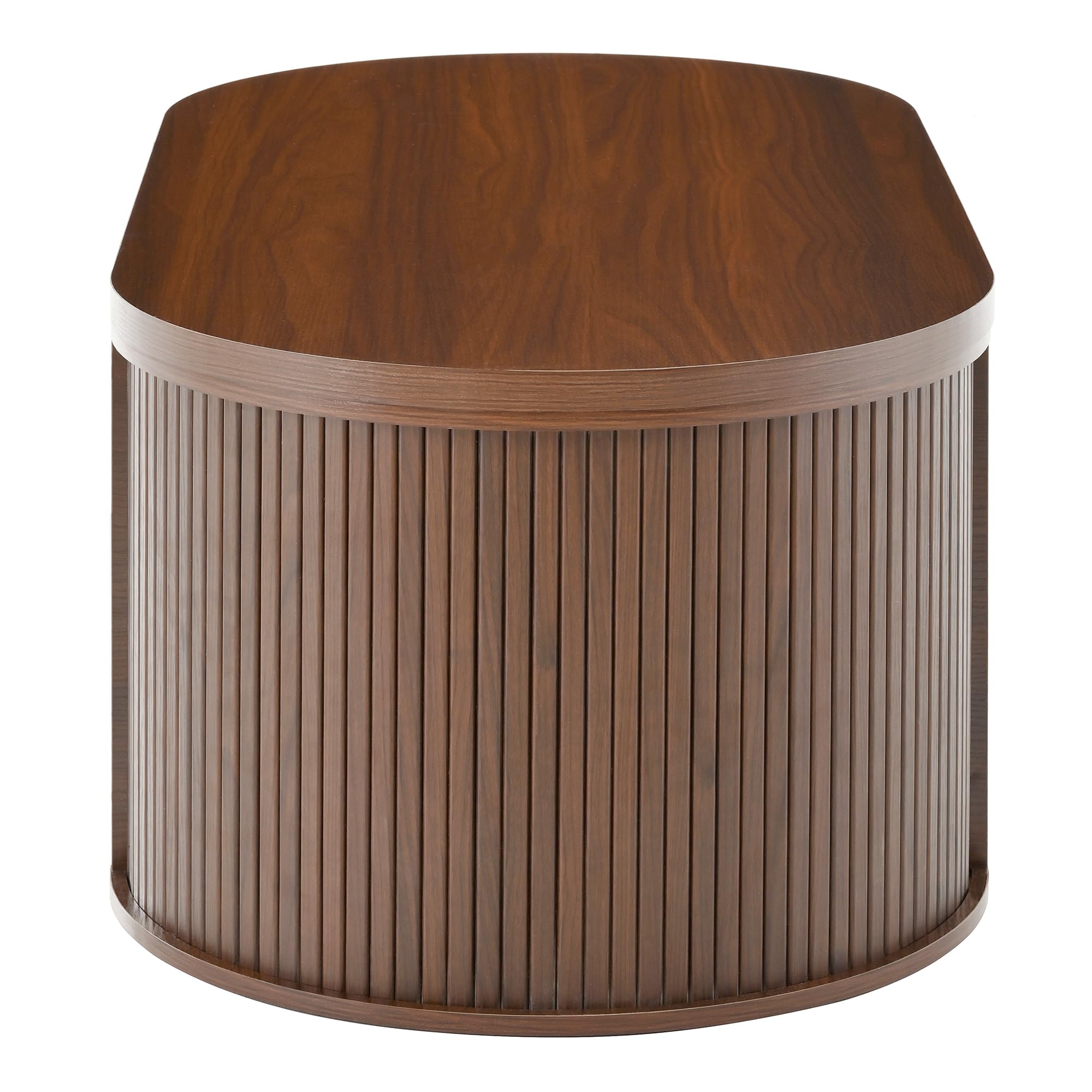 Merax Table basse élévable 110x55,5x40 cm, hauteur réglable avec côtés en bois incurvés, étagère extensible, meuble de salon multifonctionnel, espace de rangement pour collations, livres, électronique