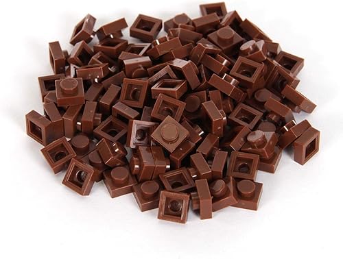 elope BRICKY Blocks - Juego de 100 piezas construye, juega y crea con divertido juego de ladrillos entrelazados, color marrón