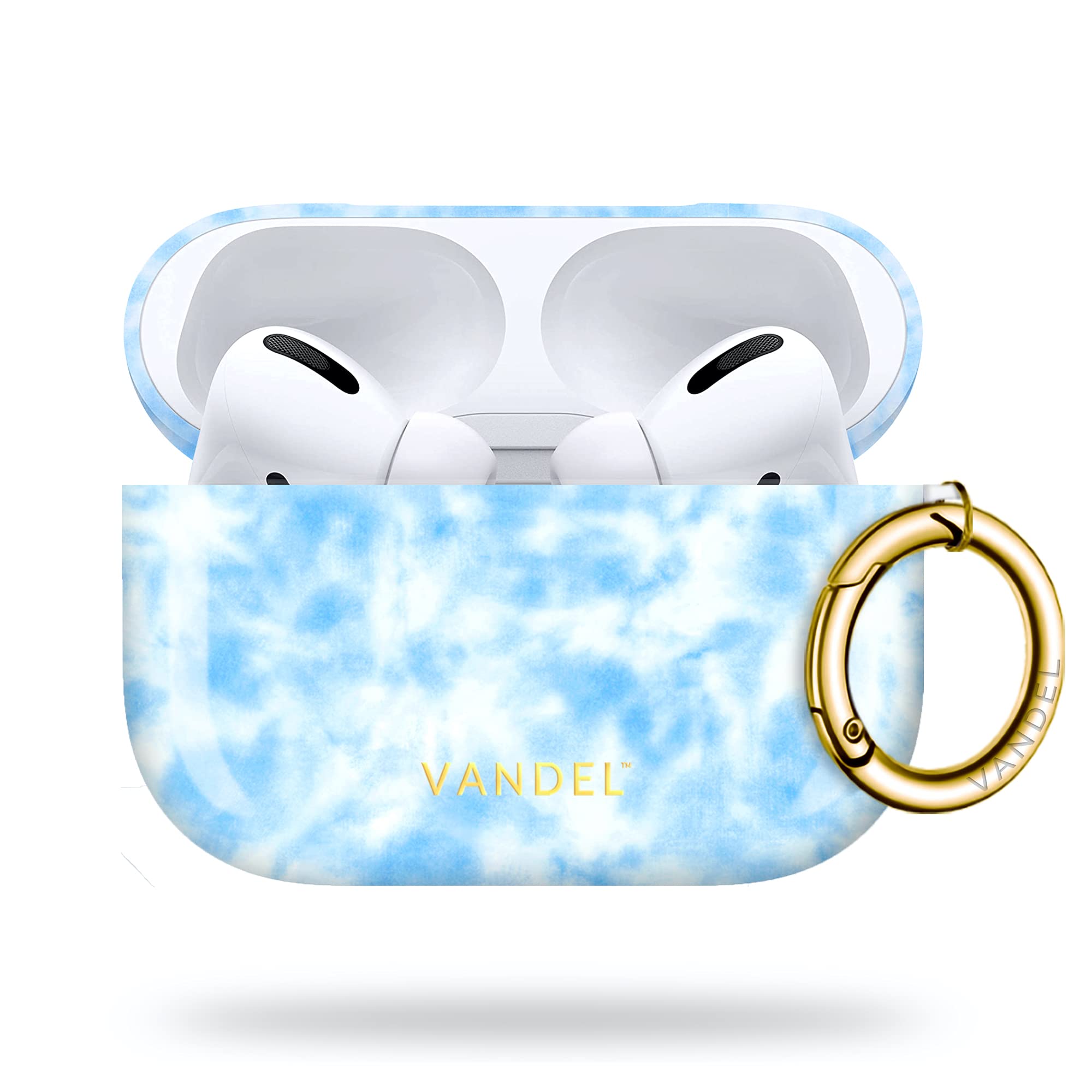 Vandel Airpods Pro Case for Women, Hard Apple AirPod Pro Case Cover with Keychain for Girls, Cool Luxury Aesthetic Designs, Apple Air Pods Protective Charging Case, for Women(Tie Dye)