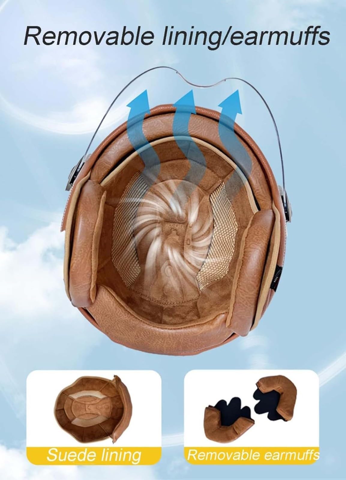 Kask motocyklowy Bluetooth na twarz kask motocyklowy skuter ECE certyfikowany retro motocykl kask motorowerowy dla dorosłych z osłoną przeciwsłoneczną dla mężczyzn i kobiet
