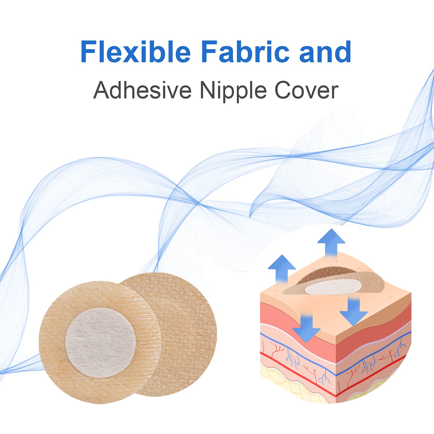 90 Pairs (180pcs) Nipple Cover for runners, Anti Chafing Nipple tape