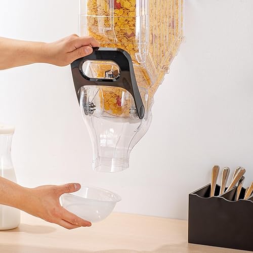 Miniatura 5 de Restaurantware -Met Lux Dispensador de alimentos secos de 3.4 galones, 1 dispensador hermético de cereales - Montaje en pared, control único, 1