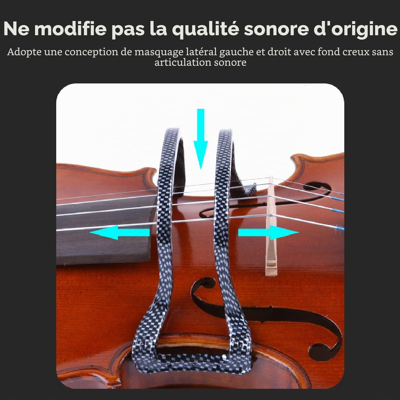 FOCKETY Collimateur D'Archet De Violon, Outil De Guidage De Redressement Réglable 4/4-1/2, Correcteur D'Archet Léger, Accessoire D'Entraînement