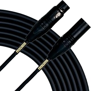 Gold STUDIO-50 XLR Microphone Cable, XLR-Female to XLR-Male, 3-Pin, Gold Contacts, Straight Connectors, 50 Foot