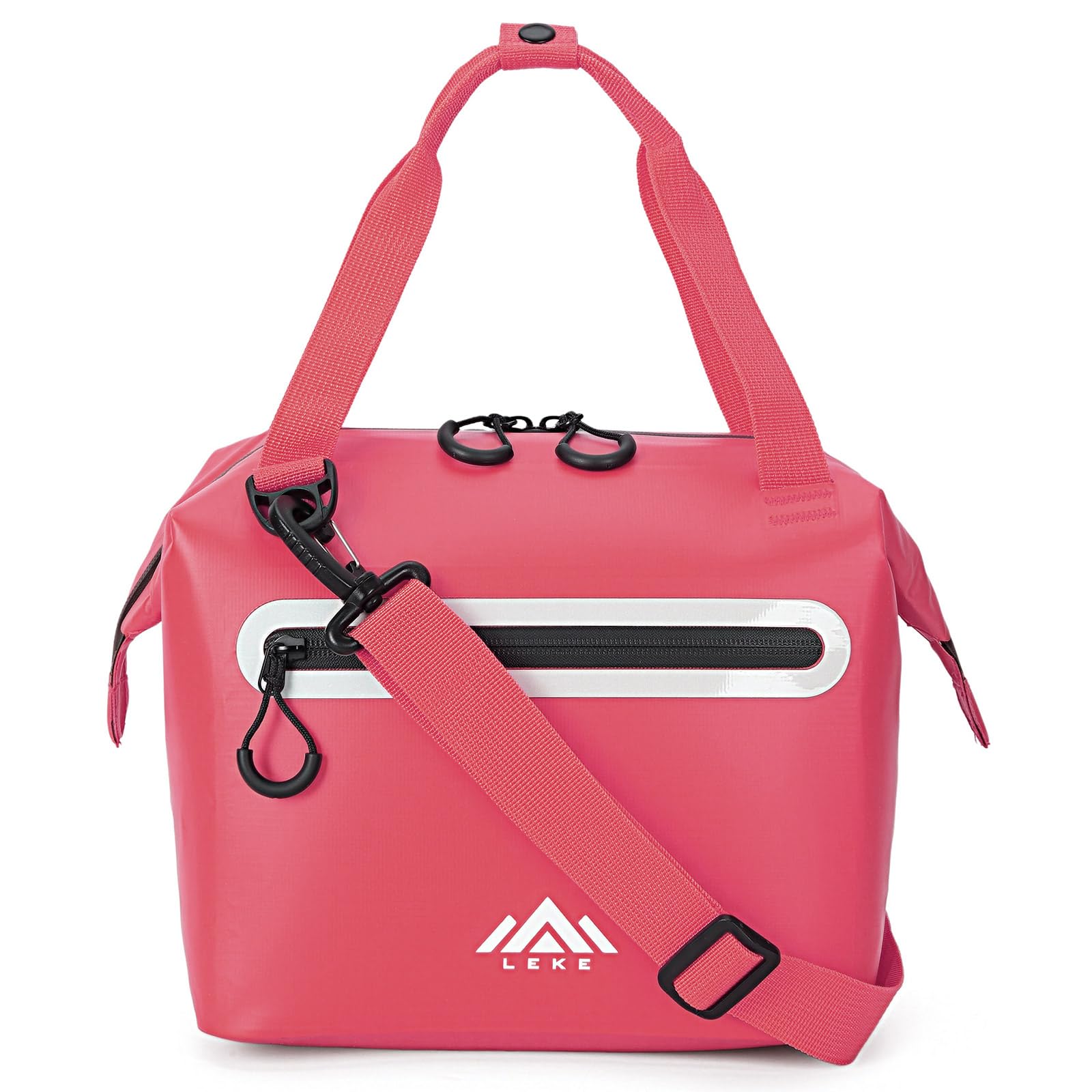 Lekesky Cool Bag 12L Waterproof Leakproof Insulated Cooler Bag, Thermal Lunch Bag with Built-in Steel Frame, Portable Cooler Lunch Bag with Adjustable Shoulder Strap for Work, Picnic, Beach, Camping