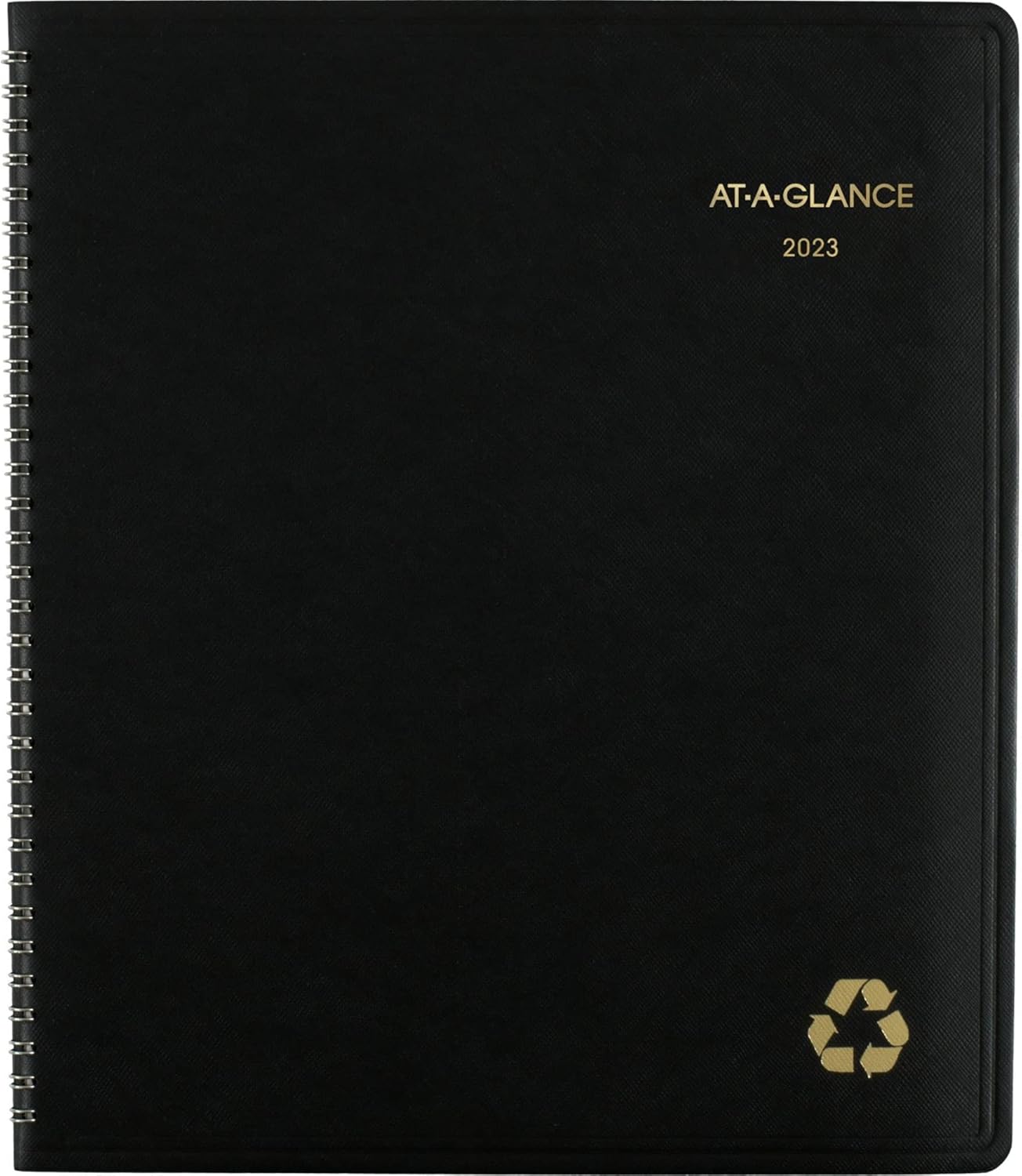 AT-A-GLANCE 2023 Monthly Planner, 13 Month Calendar, 9" x 11", Large, Recycled, Monthly Tabs, Green (70260G60)