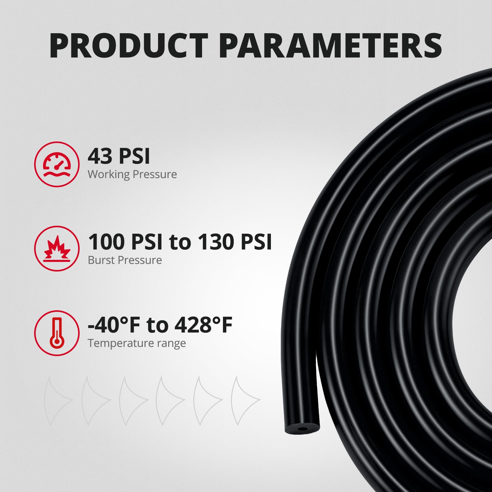 EVIL ENERGY Silicone Vacuum Tubing Kit - 5FT, 6 Sizes -5