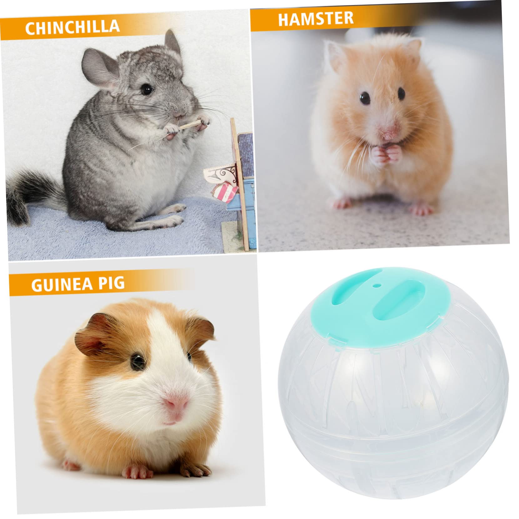 4stücke Hamster Trainingsbälle Transparente Große Laufkugeln Für Kleine Haustiere Spielzeug Für Hamster Und Igel Fördert Und Vermeidet Langeweile