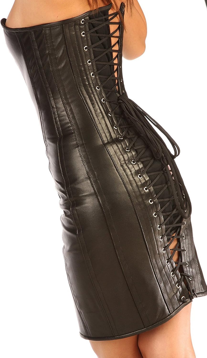Corset leather dress Clearance