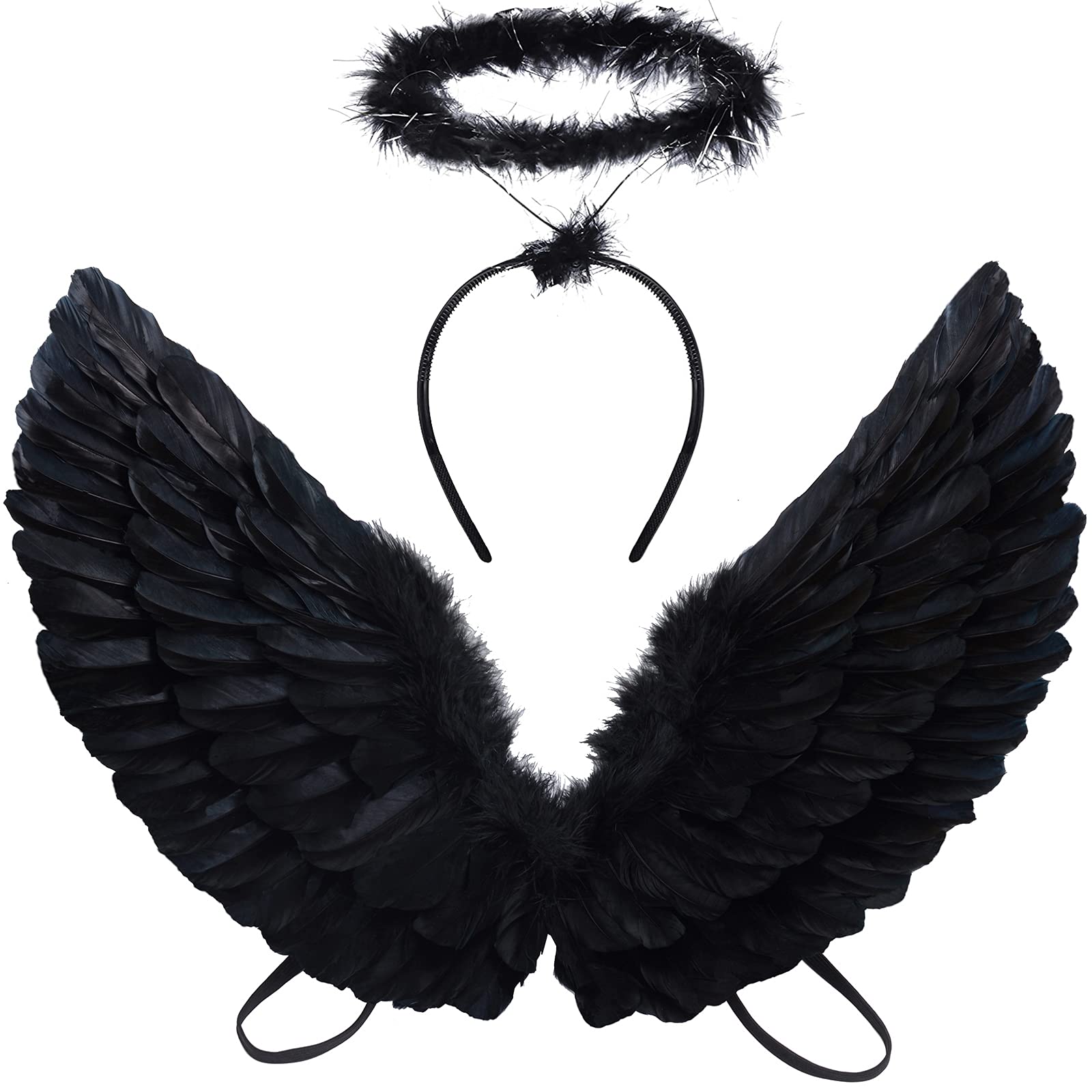 Buy Angel Wings and Halo Angel Wings Costume for Kids Adult Halloween