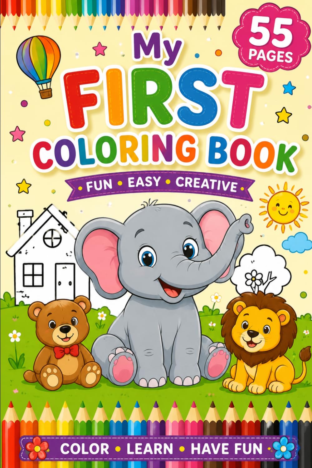 COLOURING BOOK: A Fun Colouring Practice Book for Kids Ages 4–8