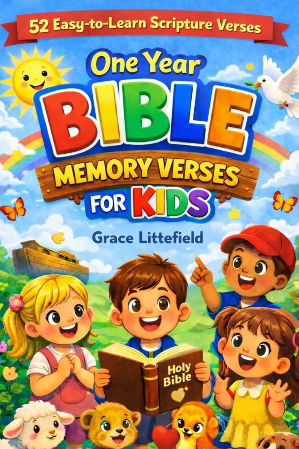 One year bible memory verses for kids: 52 easy to learn scripture verses