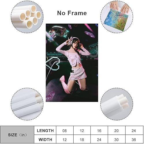 Miniatura 2 de LE SSERAFIM Perfect Night CHAEWON Music KPOP ARTIST Póster decorativo para pared de sala de estar, dormitorio, 16 x 24 pulgadas