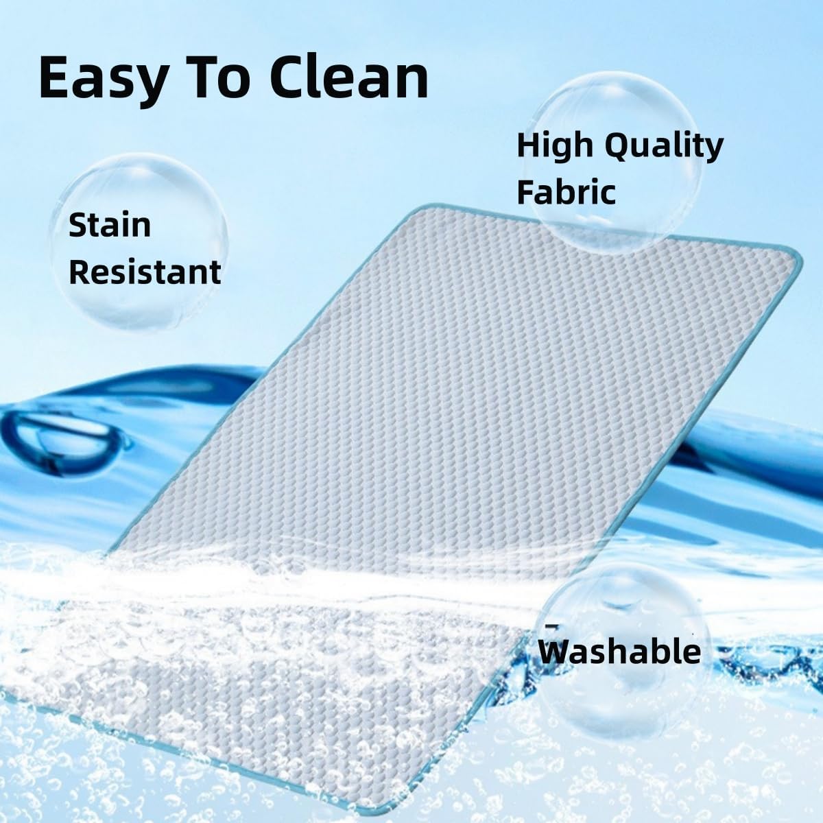 Cooling Mat for Pets Cats Foldable Washable Cooling Blanket Dog Bed Cold Animals Mattress Pets for Summer Keep Your Pet Cool in Summer (60 x 80 cm, Grey)