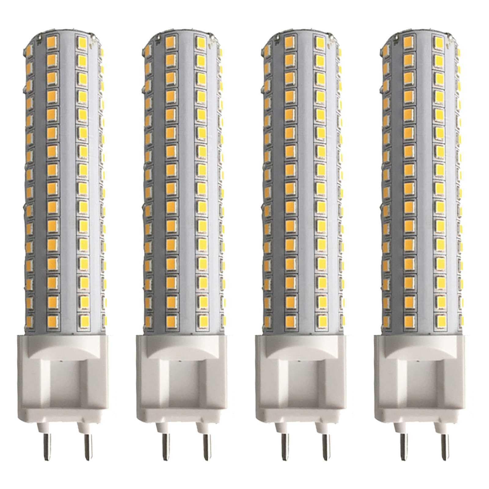 ESyem4 Pcs, 15W G12 LED Corn Light Bulb, Not Dimmable, 144 LED 2835 SMD, for Home, Street, Warehouse, Factory (Color : Cool White)