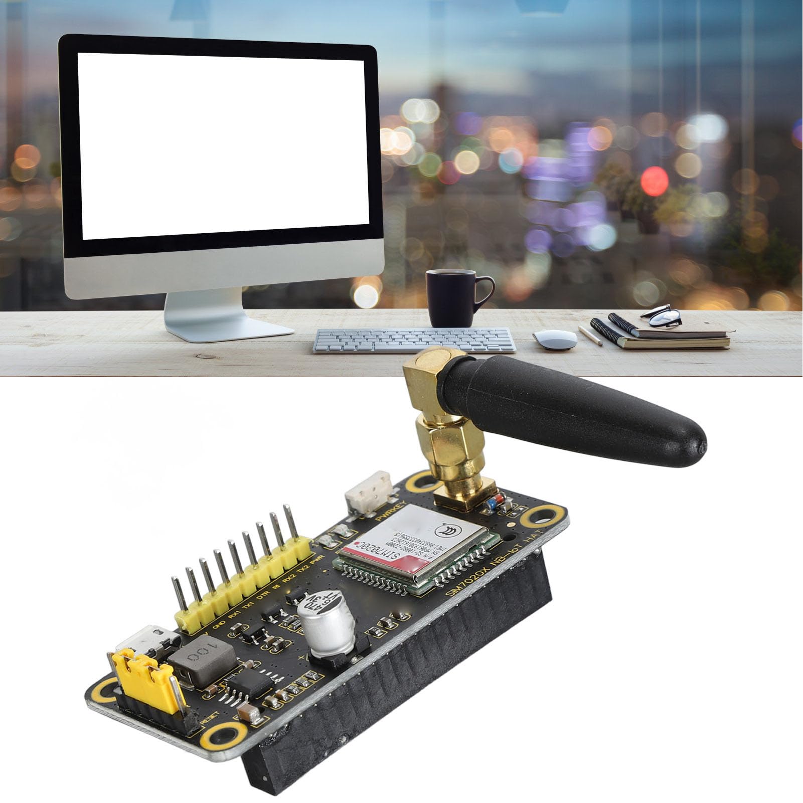 Bewinner Placa de Expansión NB IoT, Soporte Multiprotocolo, Interfaz de Control UART, Interfaz USB, Módulo NB IoT de Interfaz USB para RasPi