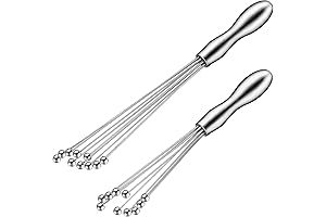 2 Pieces Stainless Steel Wire Whisk Ball, Essential Kitchenware for Home Chefs
