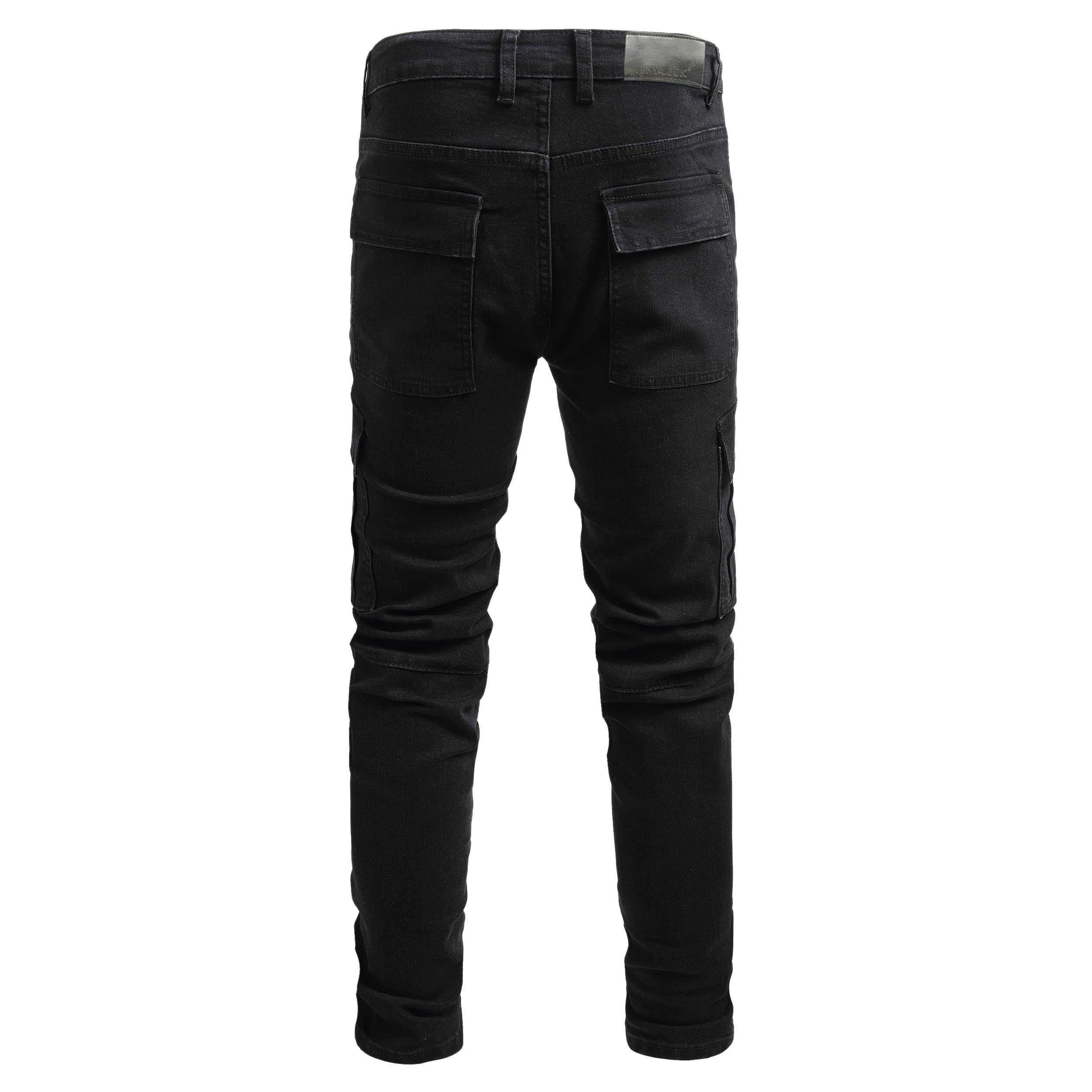 Jeans da uomo, slim fit, elasticizzati, strappati, per uomini, distretti, regular dritta, alla moda, comfort, flessibili, per adolescenti, casual, alla moda, skinny Cargo