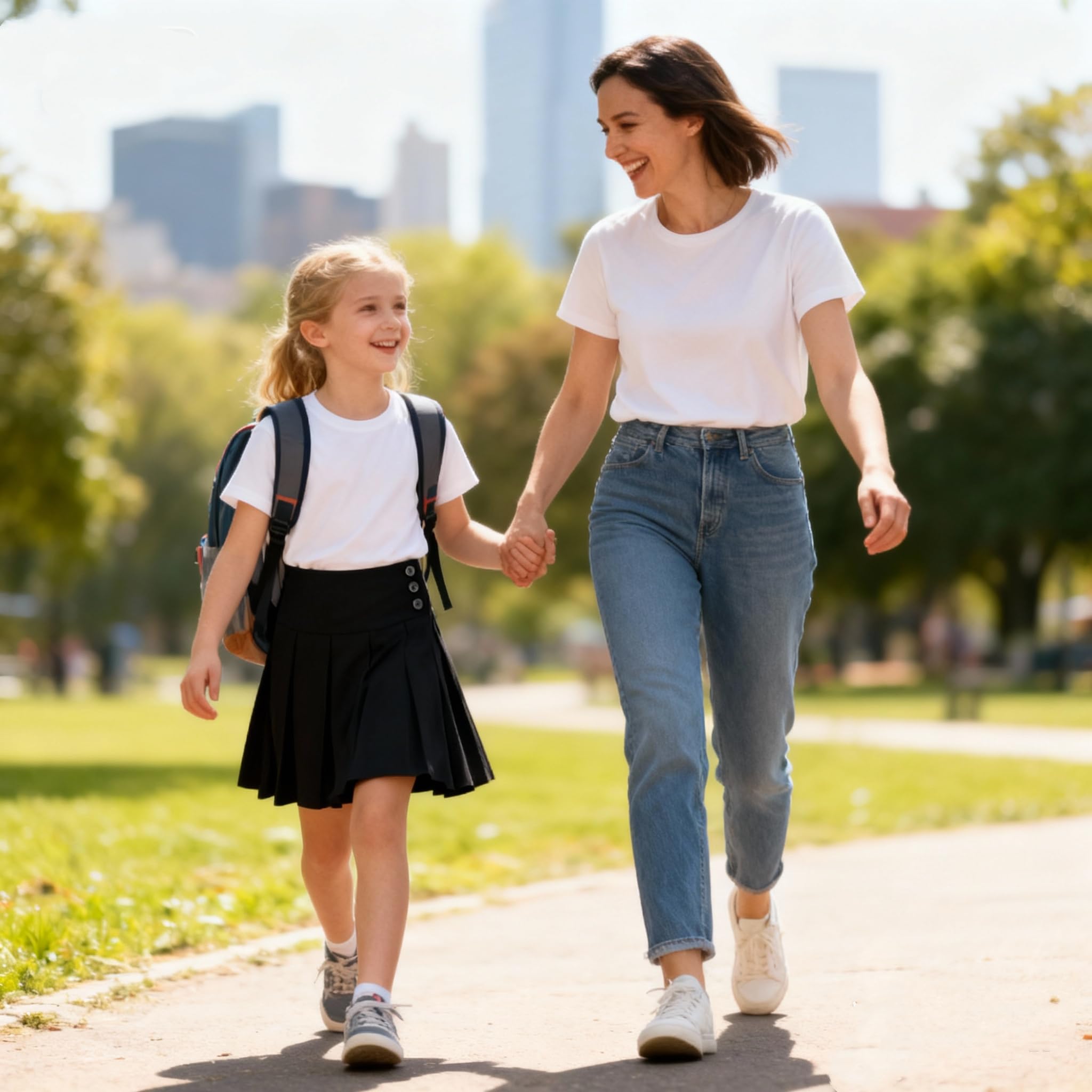 Bienzoe Scolaires Uniformes Jupes: Enfants Taille Réglable Plissé Danse Jupe