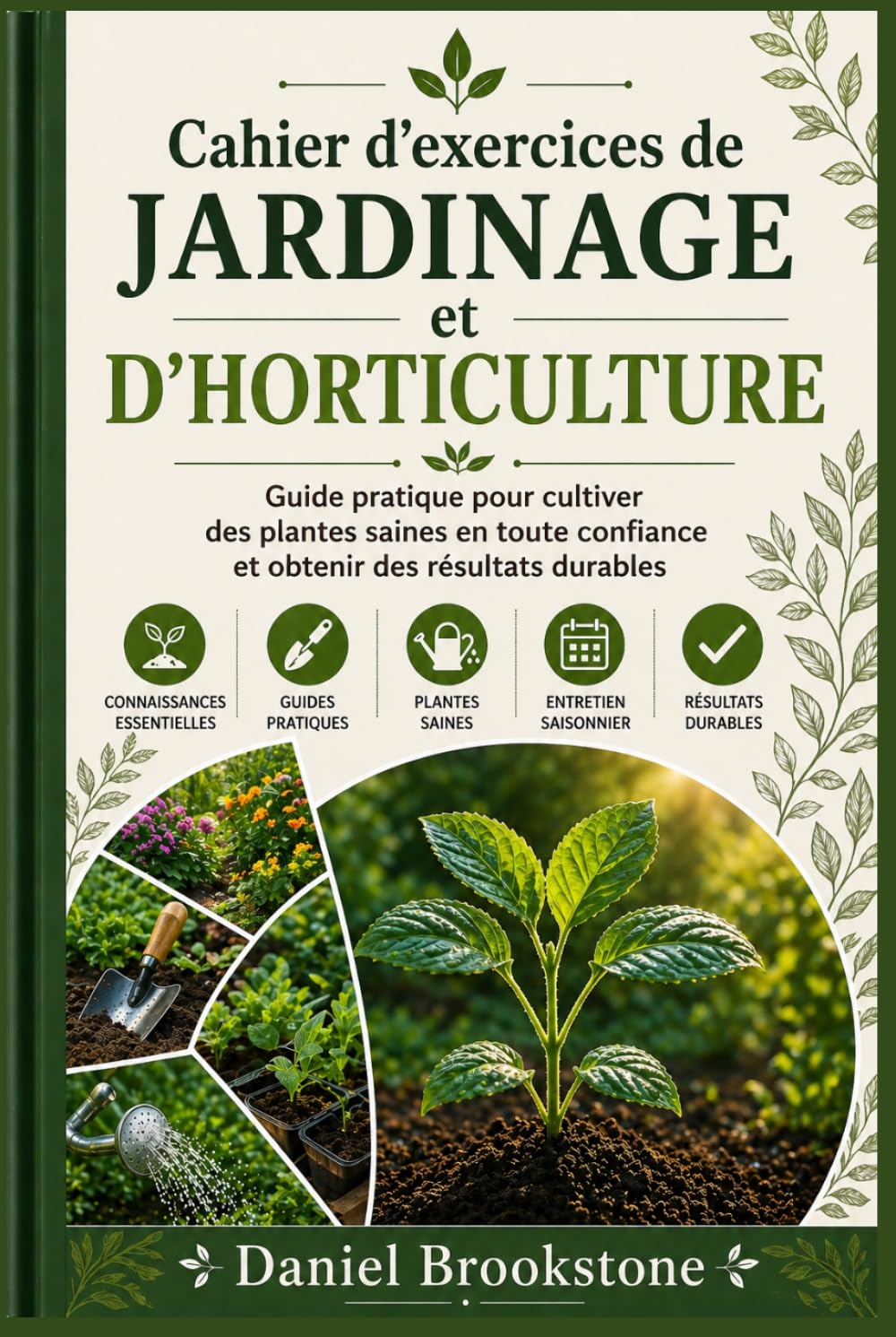 Cahier d'exercices de jardinage et d'horticulture: Guide pratique pour cultiver des plantes saines en toute confiance et obtenir des résultats durables