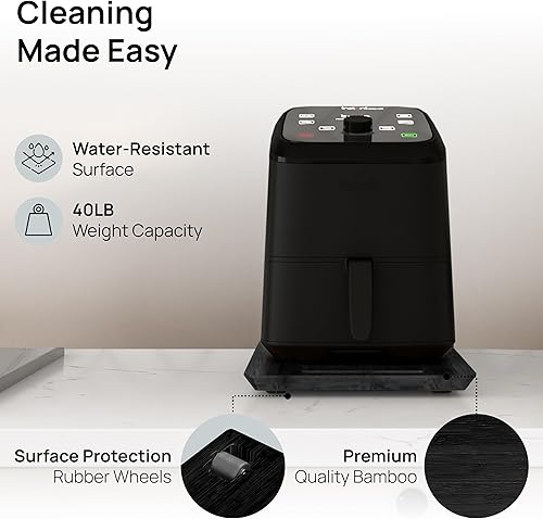 Miniatura 4 de Ibyx Elegante bandeja deslizante para tu cafetera y electrodomésticos de cocina pesados, resistente, se desliza fácilmente debajo del gabinete