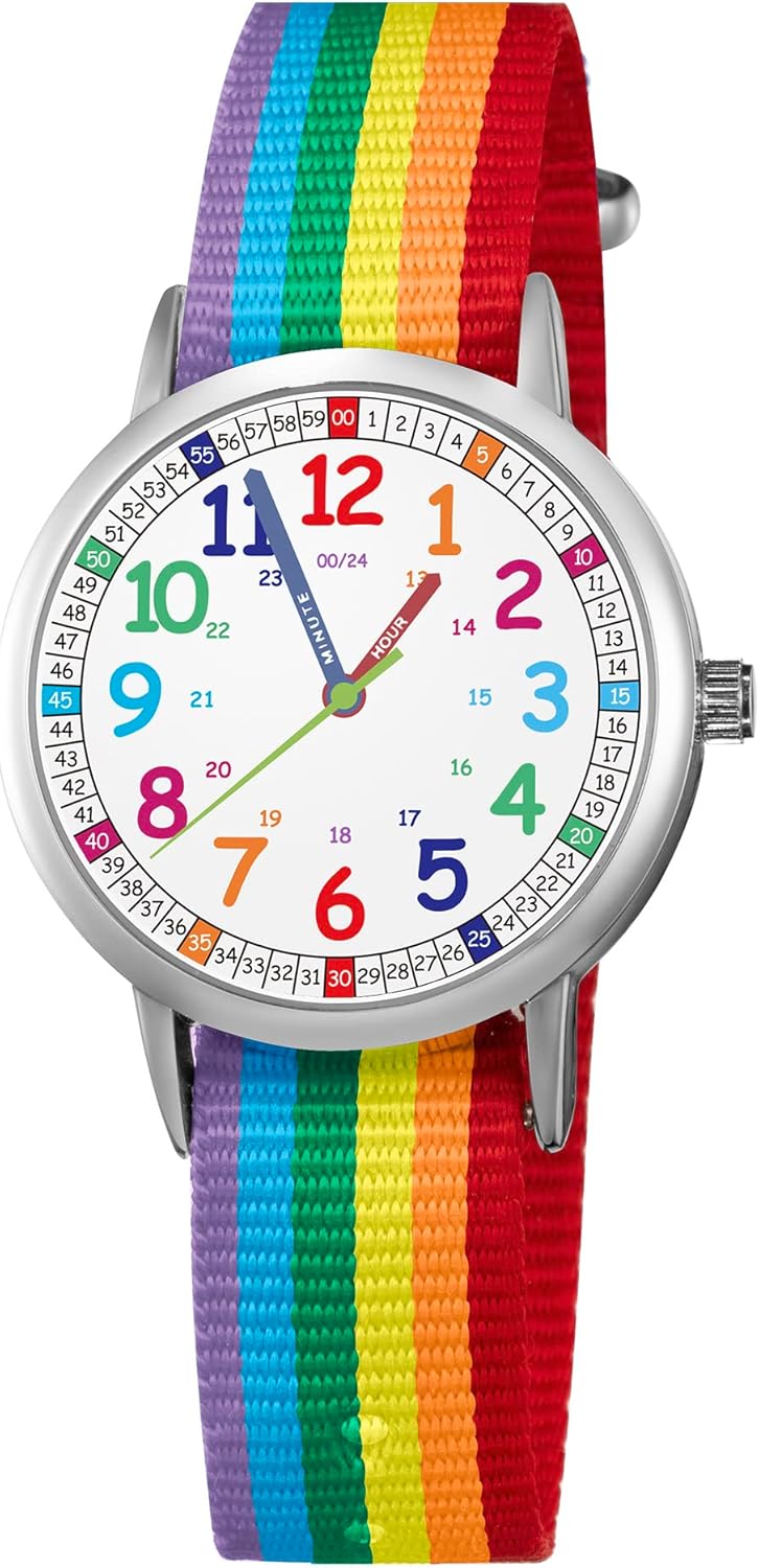 Kids Watch for Girls and Boys,for Children's Toddler Learning Time and Easy to Read Time, Analog Watch for Boys and Girls Ages3~11
