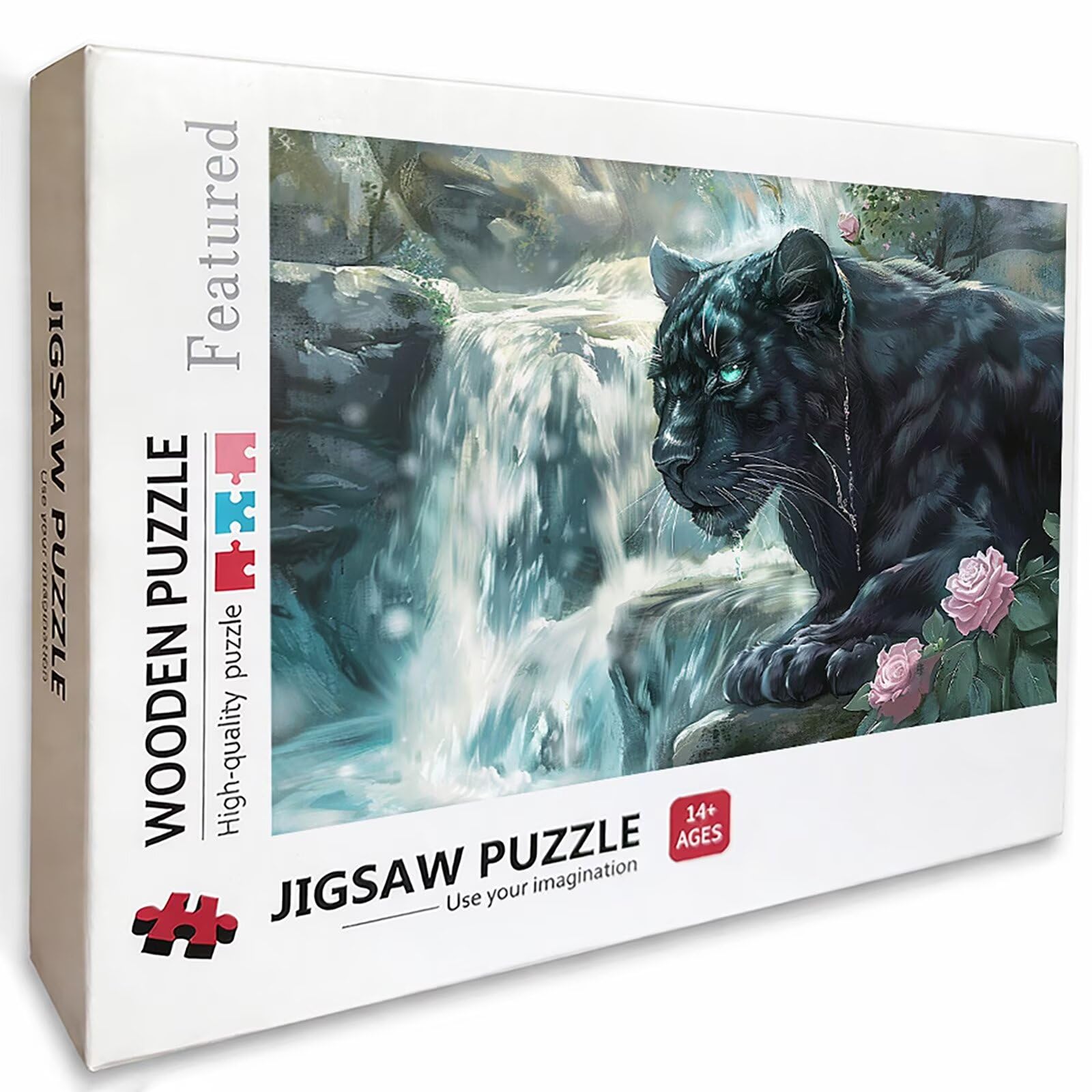 Puzzle 2000 elementów dla dorosłych, lampart, drewniane puzzle, 99 x 71 cm, części ściśle do siebie pasują, dla mężczyzn, kobiet, starszych seniorów, relaks i odstresowanie, prezenty, dekoracja