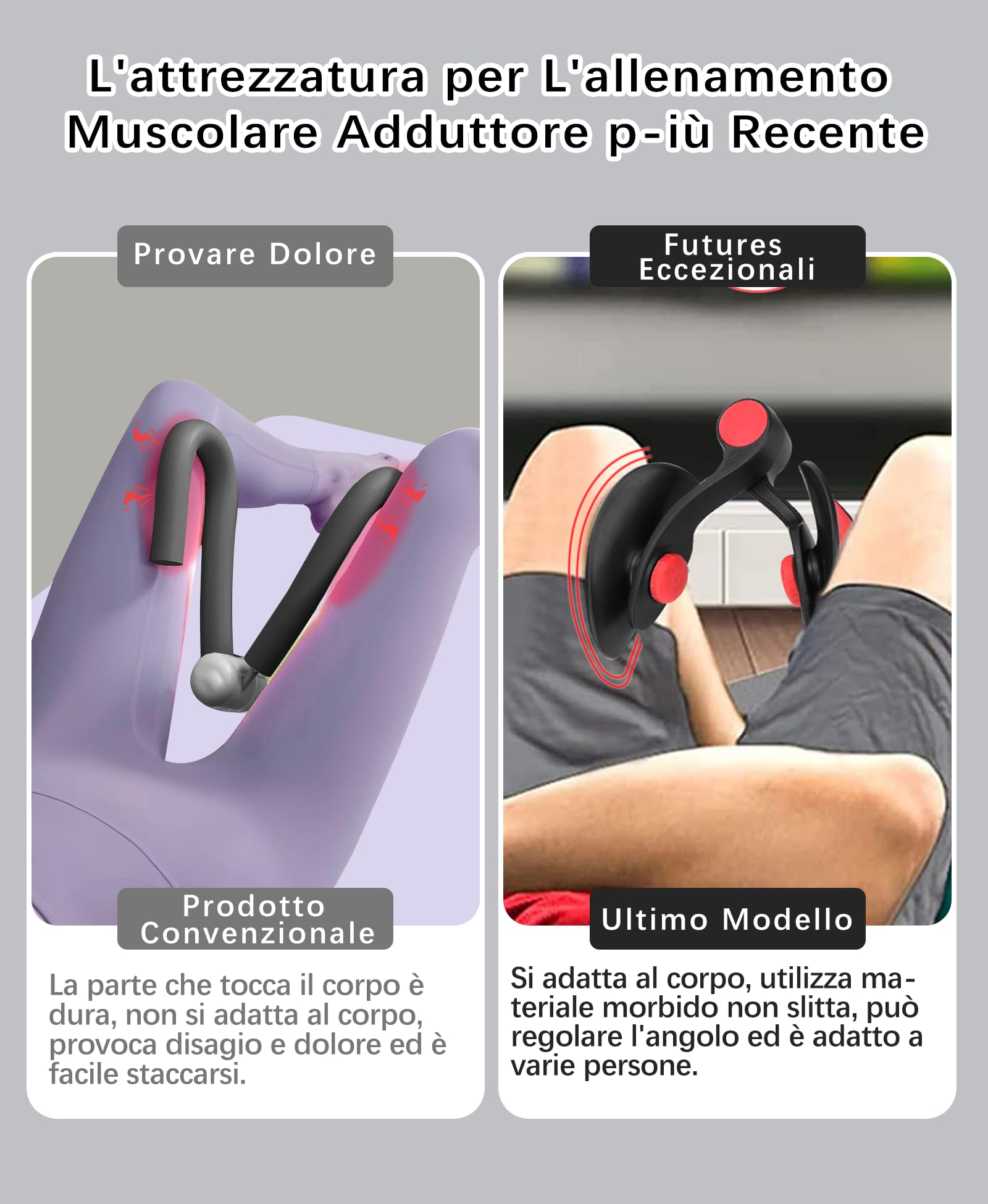 Attrezzo Interno Coscia 35lb Attrezzi Esercizi Pavimento Pelvico Muscoli Palestra in Casa Fitness Attrezzi Casa Pilates Allenamento a Casa per Addominali Glutei Arm Blaster (Noir)