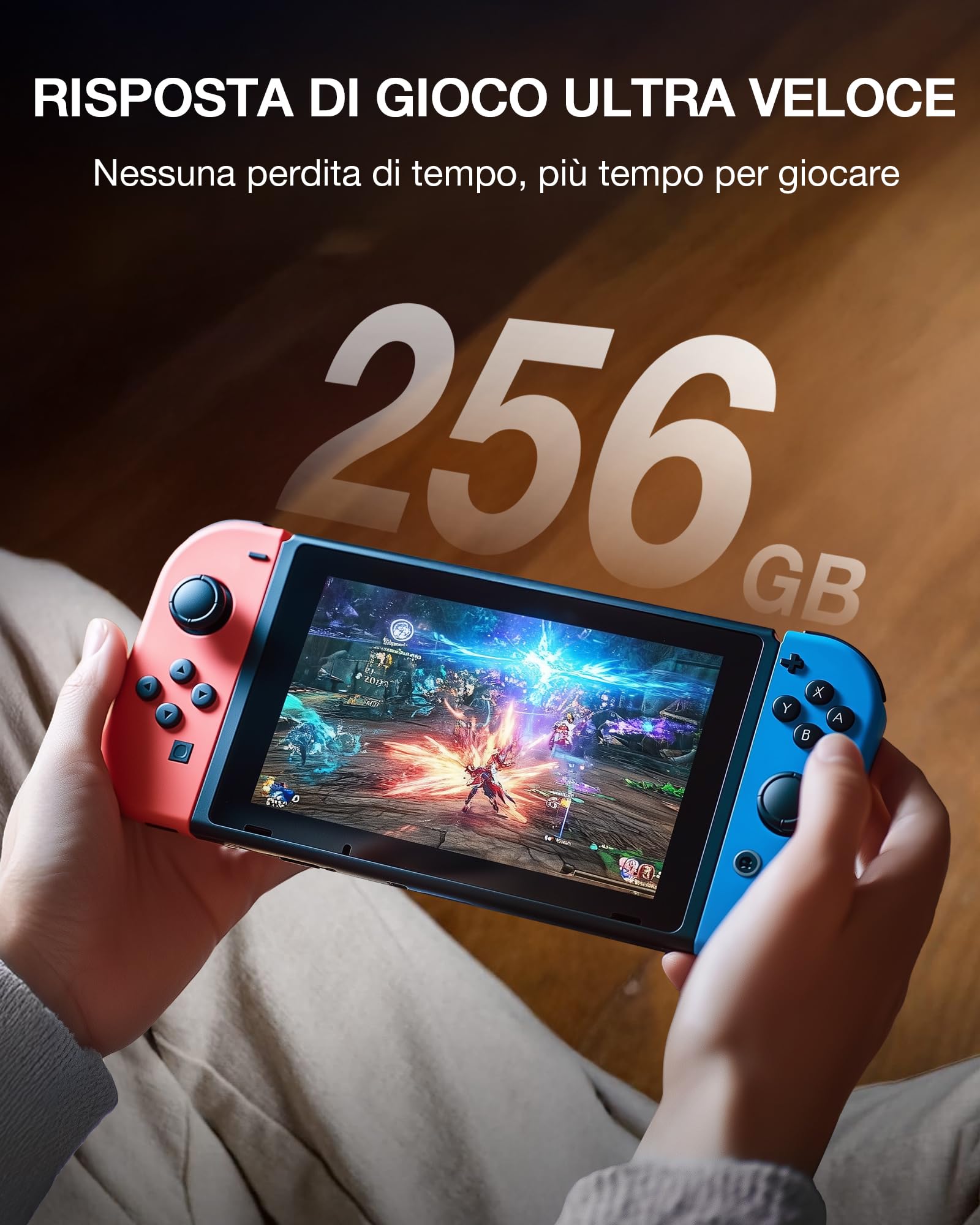256 GB Scheda di Memoria microSDXC UHS-I CT100 con Adattatore - Fino a 100 MB/s, C10, U3, V30, Full HD, A2, per Smartphone, Tablet, Fotocamere, Console di Gioco e Droni (Confezione da 1)