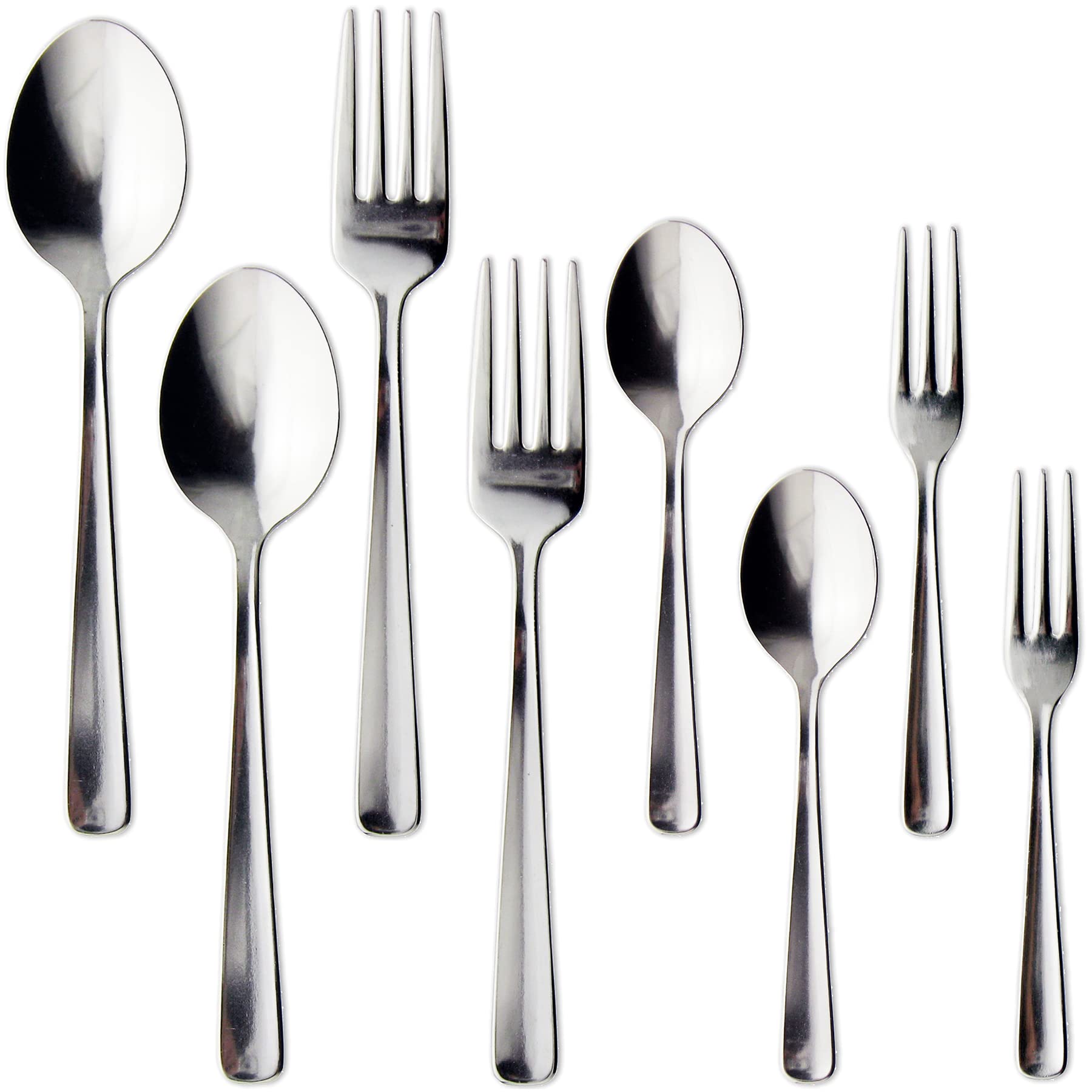 Nagao Hakaku Dinner Cutlery Set 8 Piece Stainless Steel Tsubame-Sanjo Japan