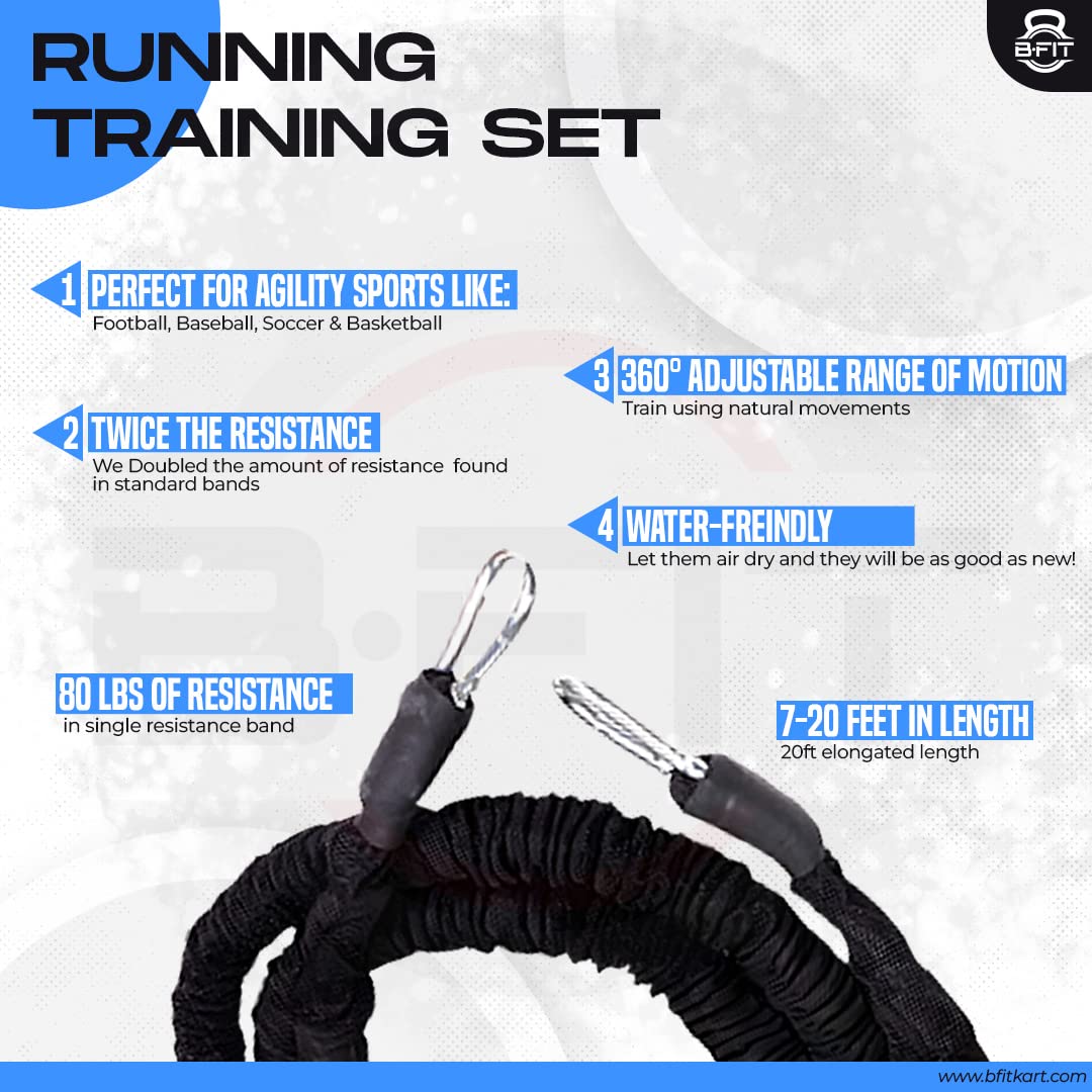 B Fit Vertical Jump Trainer/Running Training Kit/Acceleration Agility Kit (Running Training Set) 2