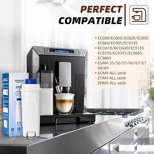 Miniatura 4 de Filtro de agua para máquina de café compatible con filtro Delonghi DLSC002, ECAM, ESAM, ETAM, BCO, EC, EC680, EC800, filtro para máquina de café,