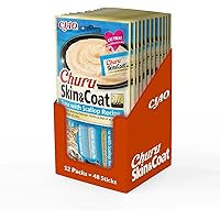 INABA Churu Skin & Coat Snack per Gatti Cremoso con Tonno e Capesante