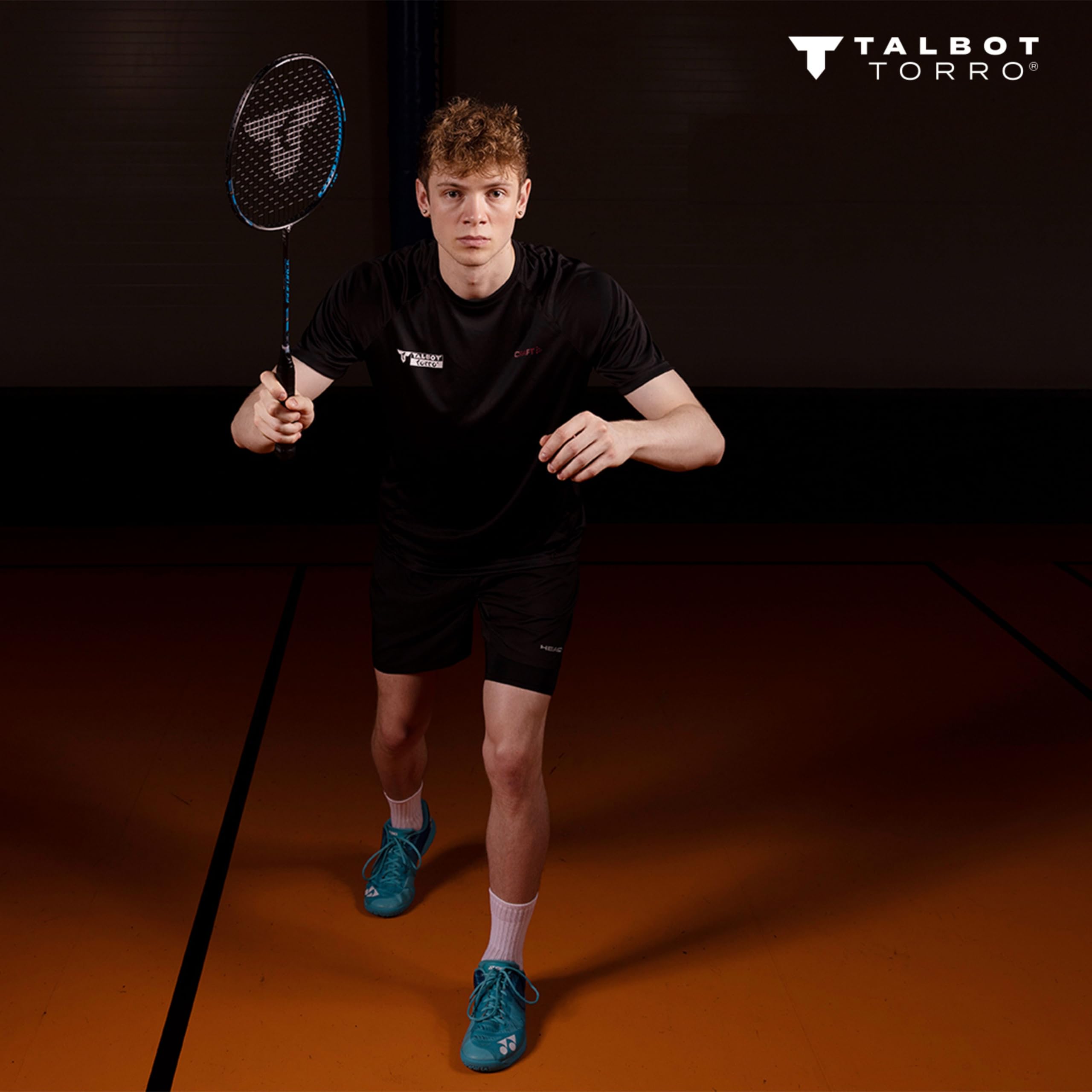 Talbot Torro Badmintonschläger Isoforce 411, 100% Graphit, One Piece, Verschiedene Designs wählbar