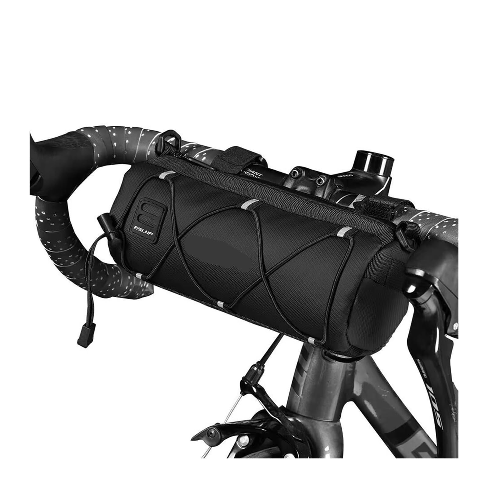 1 Stück wasserdichte Fahrradlenkertasche | Bewahren Sie Fahrradausrüstung, Telefon und Schlüssel for Outdoor-MTB- und Rennradtouren auf.(Black-A)