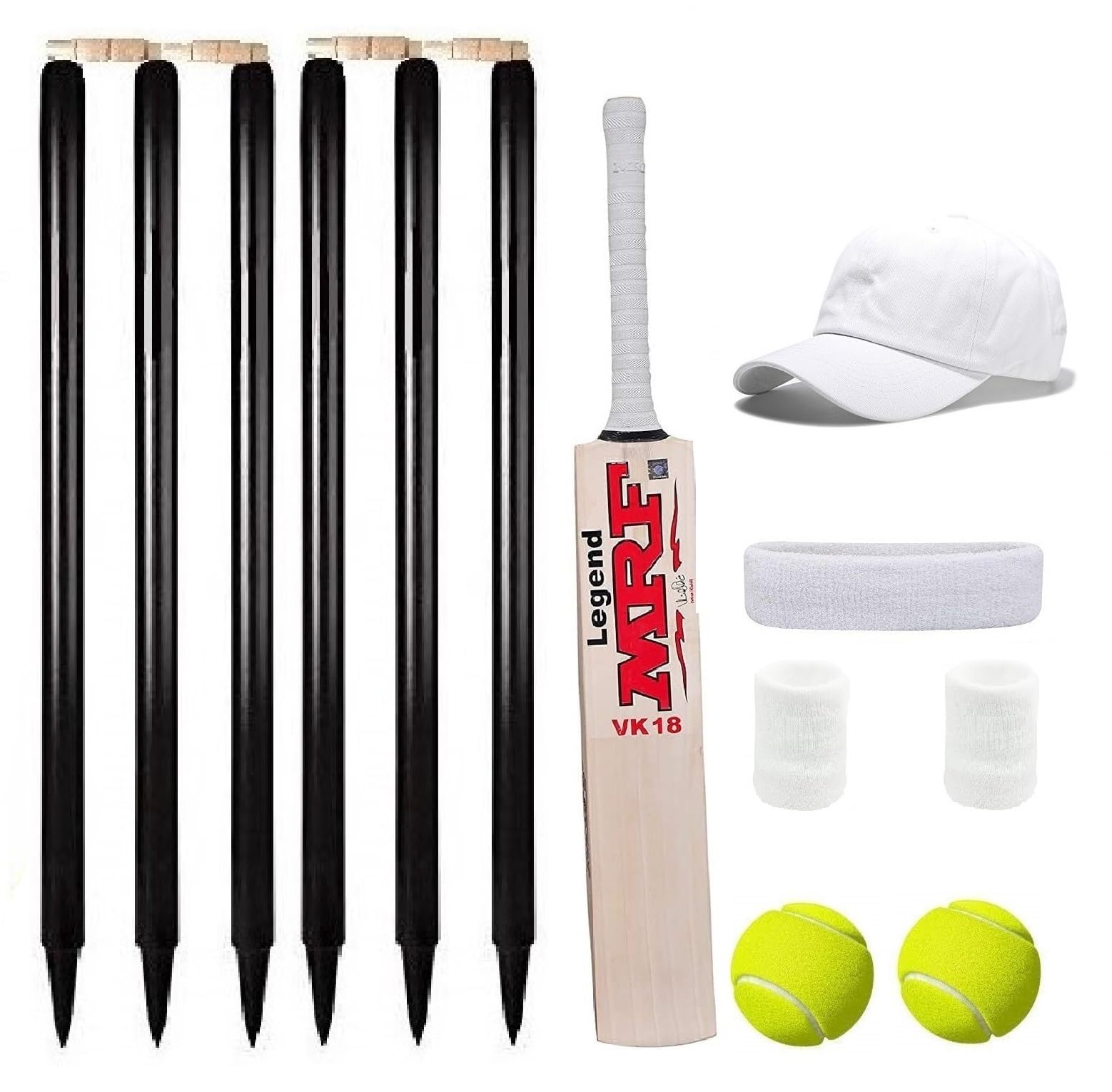 TT Kashmir Willow Cricket Kit with (1 Bat, 2 Tennis Ball 6 Wickets, Hand and Fore Head Band, Cap, 4 Bails, Gloves,and Key Guard Age Group 6 to 16 Years (B08ZM3GS5J) Amazon Price History, Amazon Price Tracker
