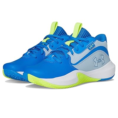 Under Armour Kids Lockdown 7 (Big Kid) Kids Shoes Blue Calm/Blue Atlantis/Metallic Blue Calm