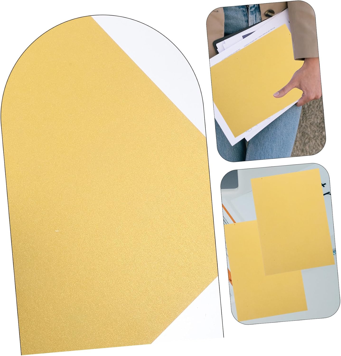 jojofuny 50 Sheets Pastel Paper A5 Double Sided Cardboard Picture Album Vellum Paper Sheets for Art Craft