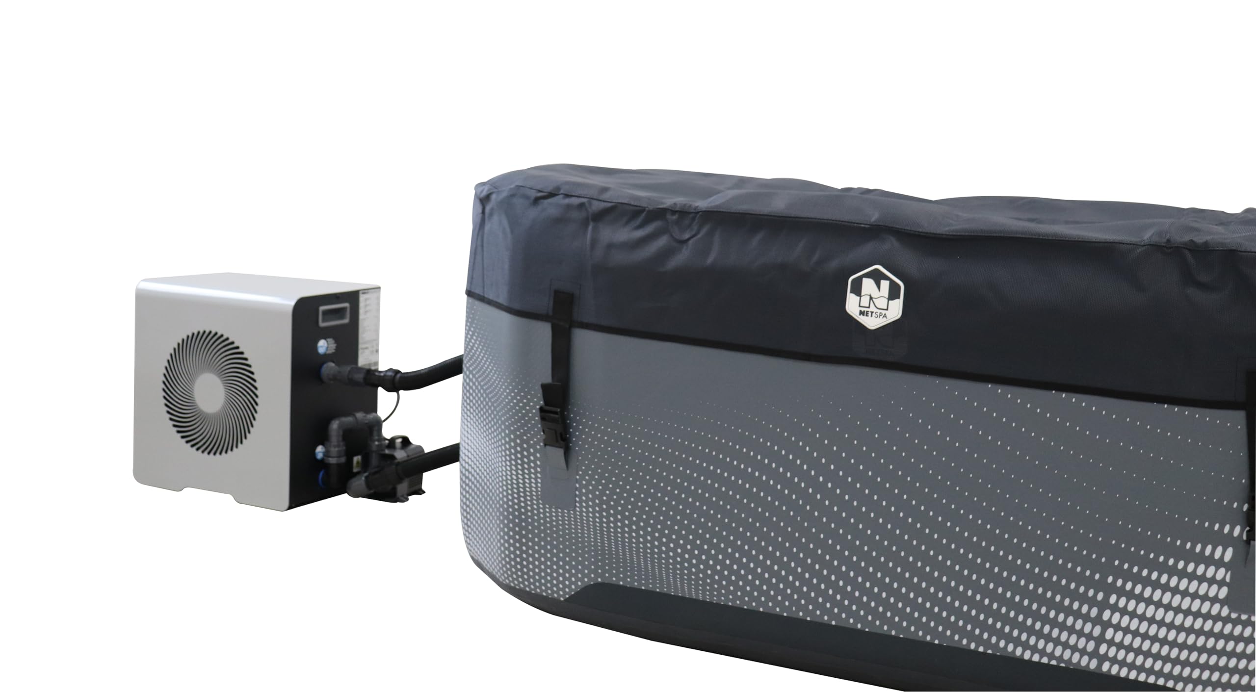 N NETSPA - SP-JRV300-CK4 - ICEBATH Zestaw Chiller 3-40°C NETSPA JÄRVI Dropstitch: Terapia zimnem nowej generacji - 170x92x67cm - 1 osoba - 300L