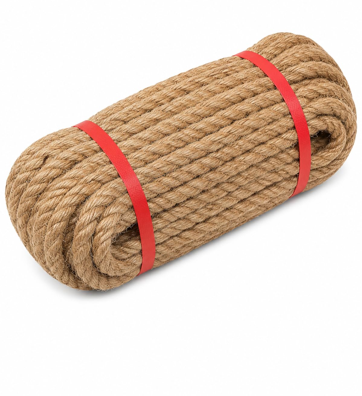 Jute Rope, 12MM x 100FT Heavy Duty Thick Hemp Rope for Cat Scratching Post, Bundling, Gardening and DIY Crafts
