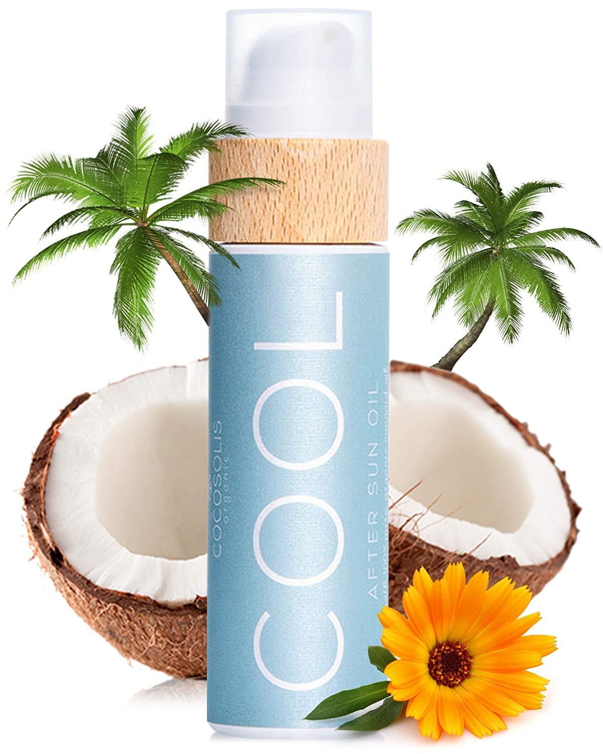 COCOSOLIS COOL Huile après-soleil à l'huile de coco hydratante corps visage bio