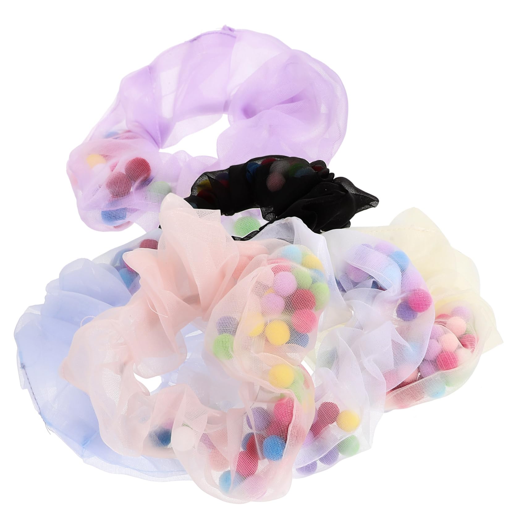 FOMIYES 30piezas Scrunchies De Pelo De Accesorios De Cabello Para Mujeres y Niñas Elásticos y Suaves Para Uso Diario y Ocasiones Especiales